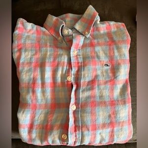 Size 16; long sleeve button up Whale shirt from Vineyard Vines